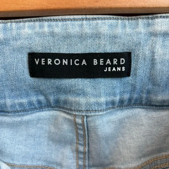 Veronica Beard Katherine Corset-Waist Extra High Rise Jeans, Size 26/ 2