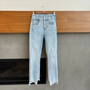 Veronica Beard Katherine Corset-Waist Extra High Rise Jeans, Size 26/ 2