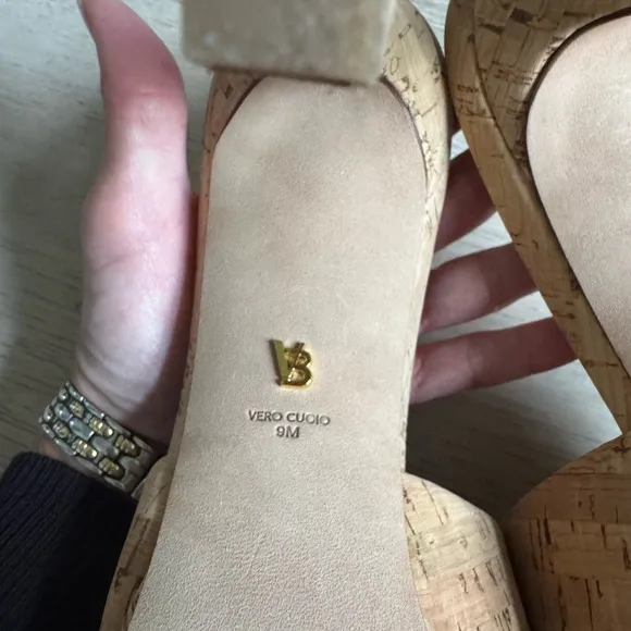 VERONICA BEARDDali Cork Slide Platform Sandals size 9