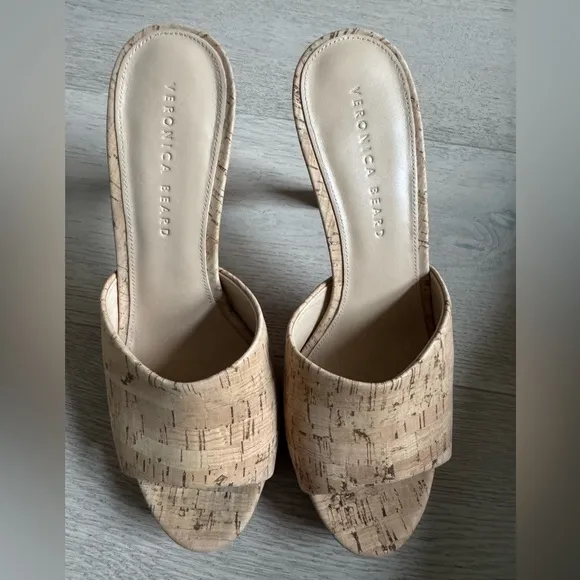VERONICA BEARDDali Cork Slide Platform Sandals size 9