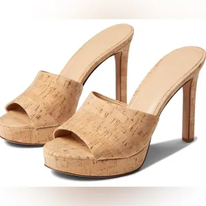 VERONICA BEARDDali Cork Slide Platform Sandals size 9
