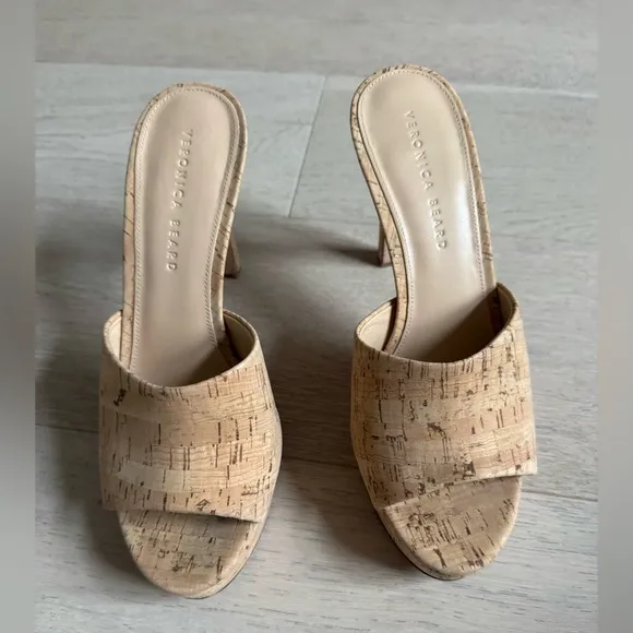 VERONICA BEARDDali Cork Slide Platform Sandals size 9