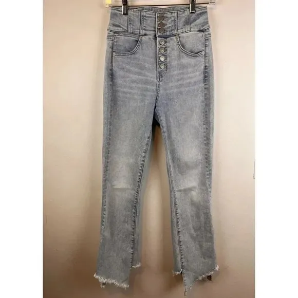 Veronica Beard Katherine Corset-Waist Extra High Rise Skinny Jeans 26/2 …