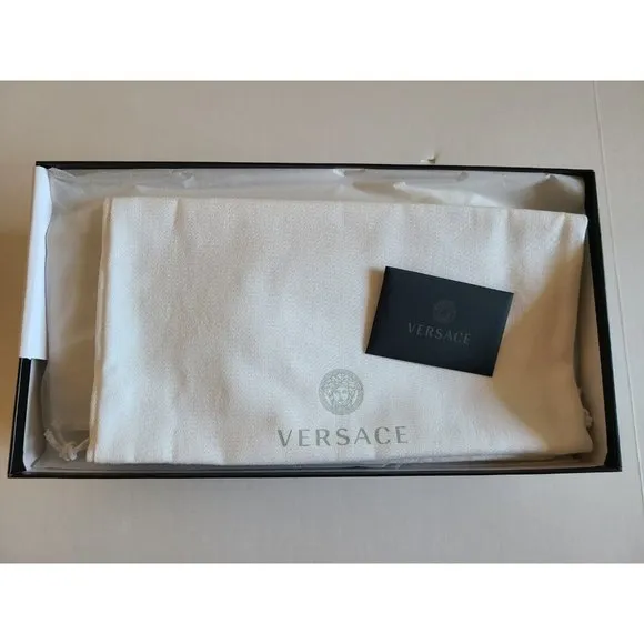 Versace Greca Monogram Flap Sandals Multicolor NWT Size 9