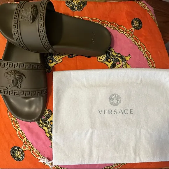 Versace Palazzo Medusa Slide Sandal, Size: 42 (Men’s 9)