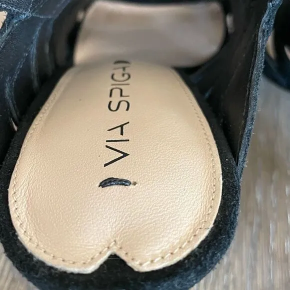 Via Spiga Galore Cut Out Slingback Heels Sz 8 US