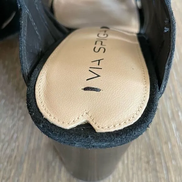 Via Spiga Galore Cut Out Slingback Heels Sz 8 US