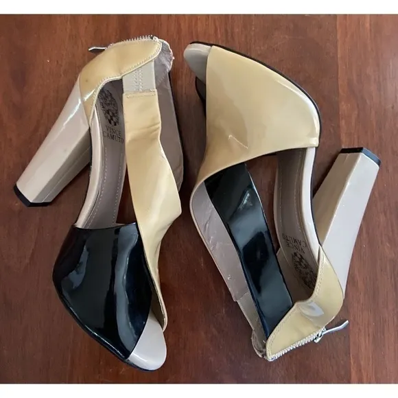 VINCE Camuto Color Block Sandals Heels