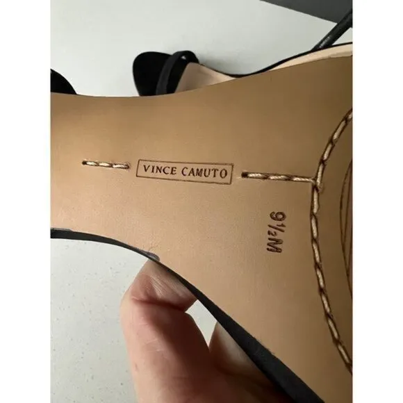 Vince Camuto  Daphery Black suede heels size 9.5
