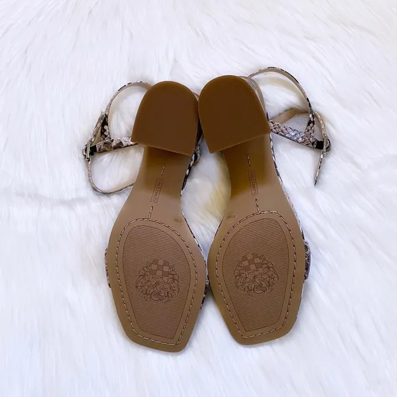 Vince Camuto Nendan Snake Print Leather Sandals
