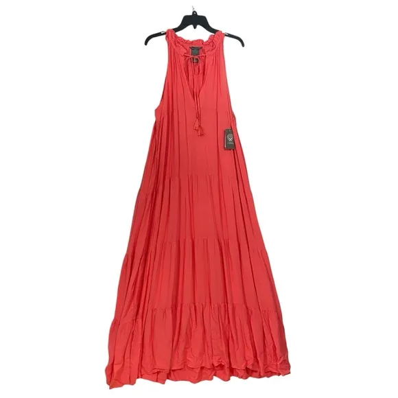 Vince Camuto NWT $158 Women's Tiered Maxi Dress Swim Cover-Up M