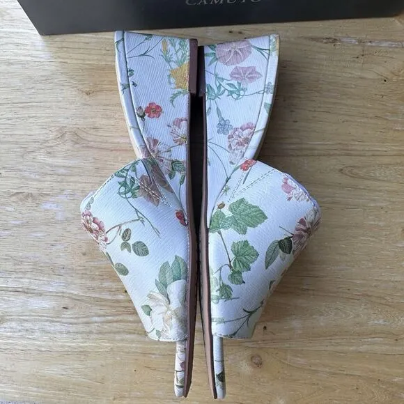 Vince Camuto Stephena Wedge Slide Sandals Size 6M Floral Boho Romantic‎ NWB