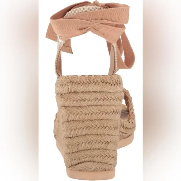 Vince Camuto Women's Brisshel Ankle-Tie Espadrille Platform Wedge Sandal