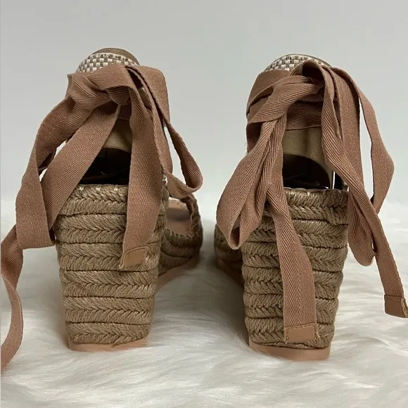 Vince Camuto Women's Brisshel Ankle-Tie Espadrille Platform Wedge Sandal