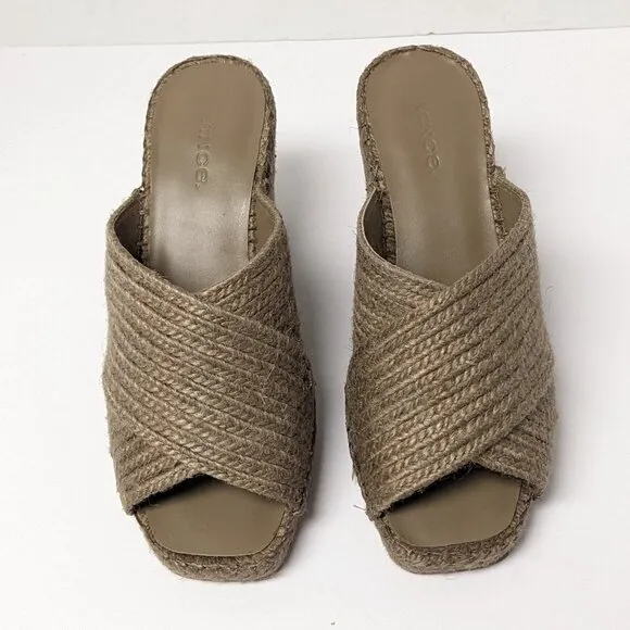 Vince Gaelan 2 Wedge Sandals, Brown, Women's 5.5 M