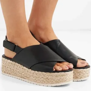 🆕{Vince} Jesson Leather Platform Sandals