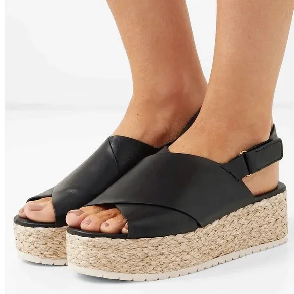 🆕{Vince} Jesson Leather Platform Sandals