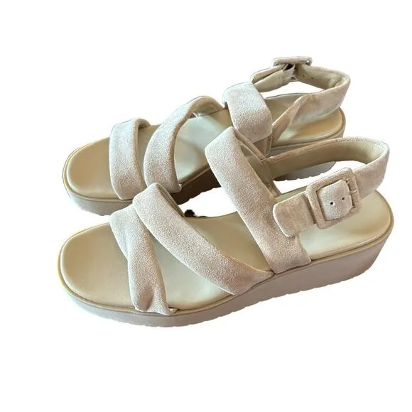 Vince Skylar Strappy Suede Wedge Sandals NEW Size 9