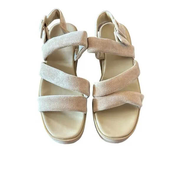 Vince Skylar Strappy Suede Wedge Sandals NEW Size 9