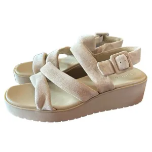 Vince Skylar Strappy Suede Wedge Sandals NEW Size 9