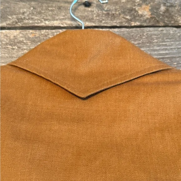 Vintage 1970s College Town Caramel Brown Skirt Suit size small