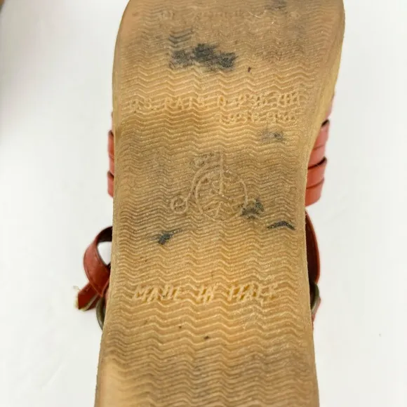 Vintage 70’s Famolare Get There Italian Platform Gum Sole Sandals