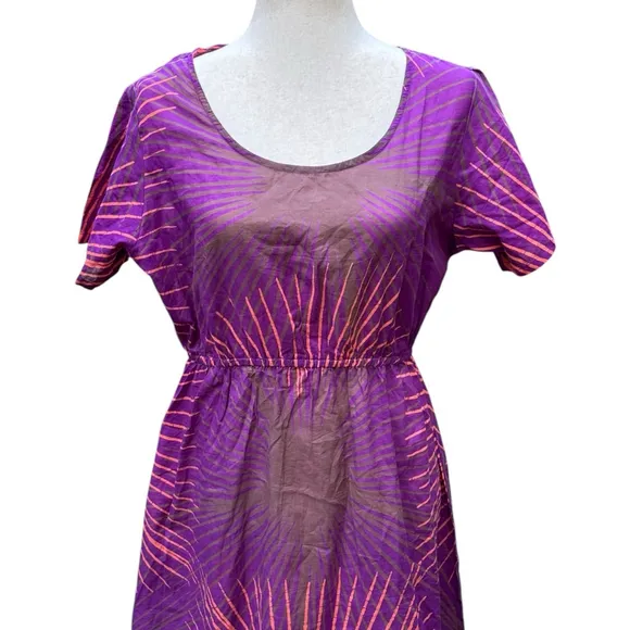 Vintage Caribelle Batik Dress | Size Large | 100% Cotton | Unique Hand-Dyed Look