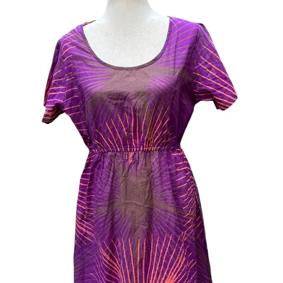 Vintage Caribelle Batik Dress | Size Large | 100% Cotton | Unique Hand-Dyed Look