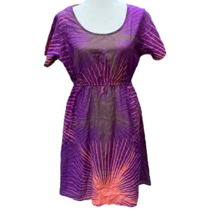 Vintage Caribelle Batik Dress | Size Large | 100% Cotton | Unique Hand-Dyed Look