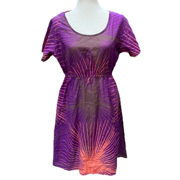Vintage Caribelle Batik Dress | Size Large | 100% Cotton | Unique Hand-Dyed Look