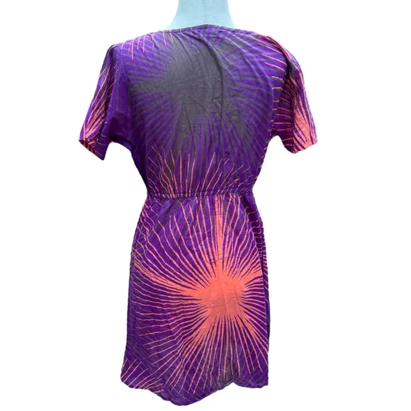 Vintage Caribelle Batik Dress | Size Large | 100% Cotton | Unique Hand-Dyed Look