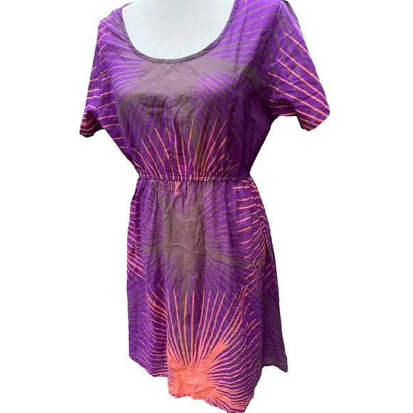 Vintage Caribelle Batik Dress | Size Large | 100% Cotton | Unique Hand-Dyed Look