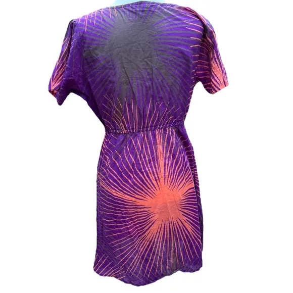 Vintage Caribelle Batik Dress | Size Large | 100% Cotton | Unique Hand-Dyed Look