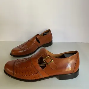 Vintage G.H. Bass Morris Leather Huarache Sandals Men’s Size 12M Brown