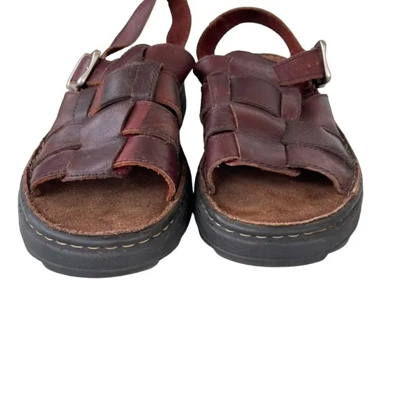 Vintage Giorgio Brutini Sport Men’s Brown Leather Fisherman Sandals