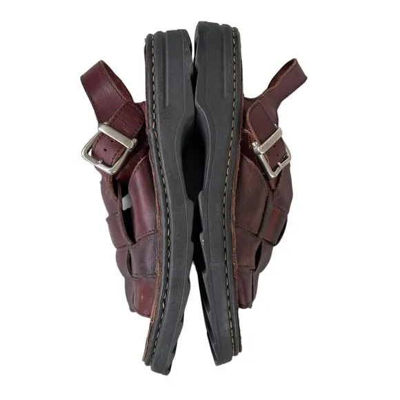 Vintage Giorgio Brutini Sport Men’s Brown Leather Fisherman Sandals