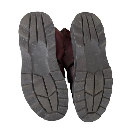 Vintage Giorgio Brutini Sport Men’s Brown Leather Fisherman Sandals