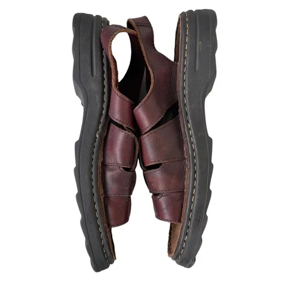 Vintage Giorgio Brutini Sport Men’s Brown Leather Fisherman Sandals