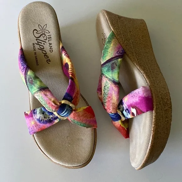 Vintage Island Slipper Made in Hawaii