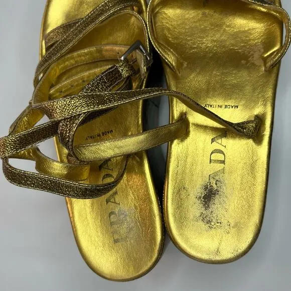 Vintage Prada Platform Sandals