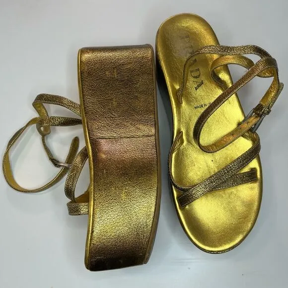 Vintage Prada Platform Sandals