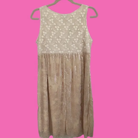 Vintage Y2K T. Bleu Cream Embroidered Boho Dress – NWT – 90s Inspired