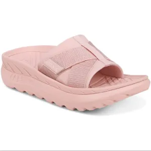 Vionic Adjustable Unisex Recovery Slide Sandals - Rebound color Peach Pink