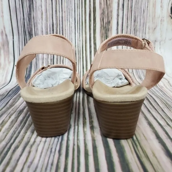 VIONIC Dusty Pink Park Adelaide Wedge Sandals New Size 6 Wide