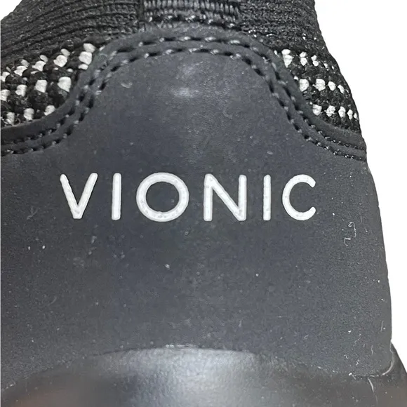 Vionic kallie slip on black sandals size 9
