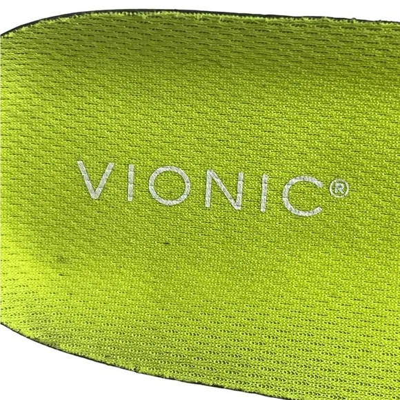 Vionic kallie slip on black sandals size 9