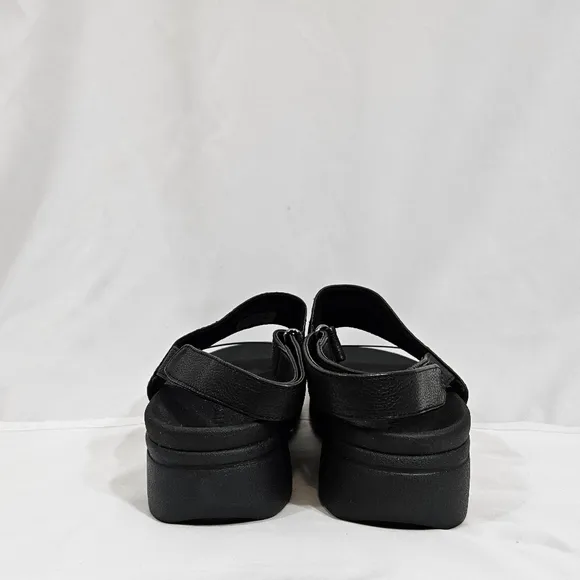 Vionic Karleen black platform sandals women's size 6