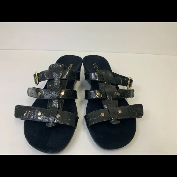 Vionic Orthaheel PARK RADIA Wedge Sandals Slides