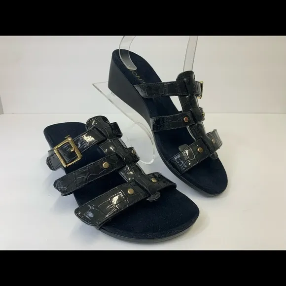 Vionic Orthaheel PARK RADIA Wedge Sandals Slides