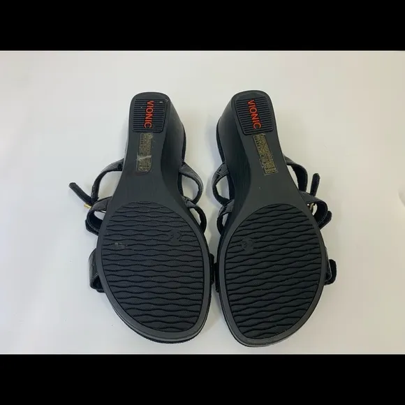 Vionic Orthaheel PARK RADIA Wedge Sandals Slides